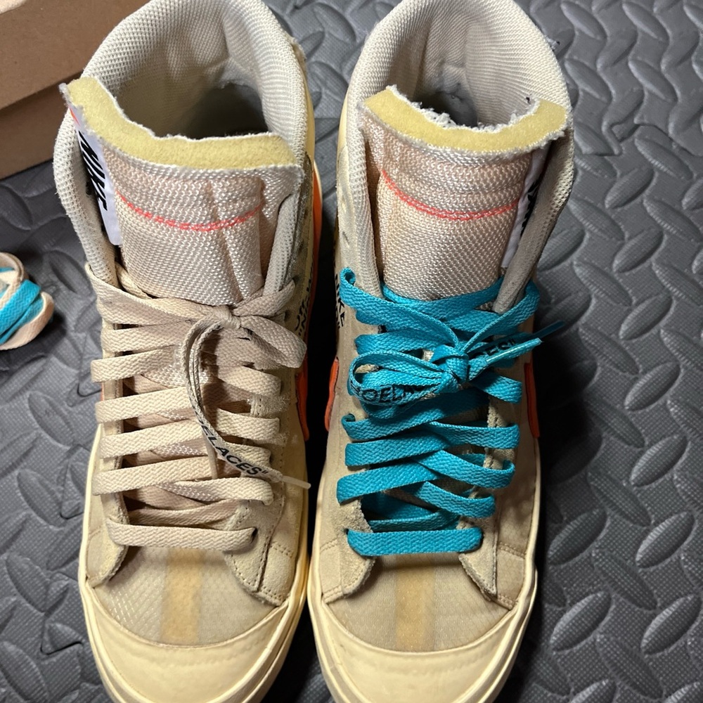 Size 8.5 - Nike Blazer Mid x OFF-WHITE All Hallows Eve 2018 USED EX AA38… - Picture 3 of 15